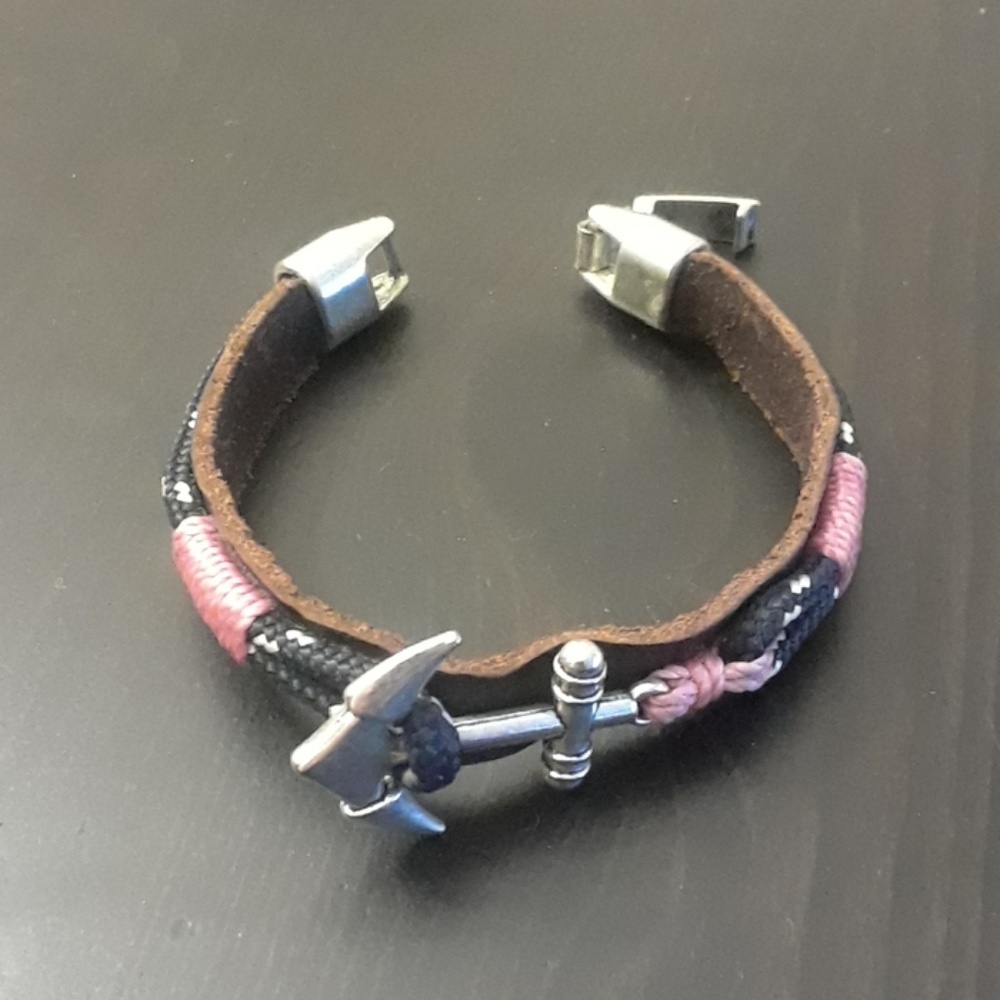 Leather anchor bracelet from Spain